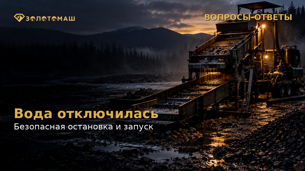 Промывочный прибор после отключения воды: безопасная остановка и запуск