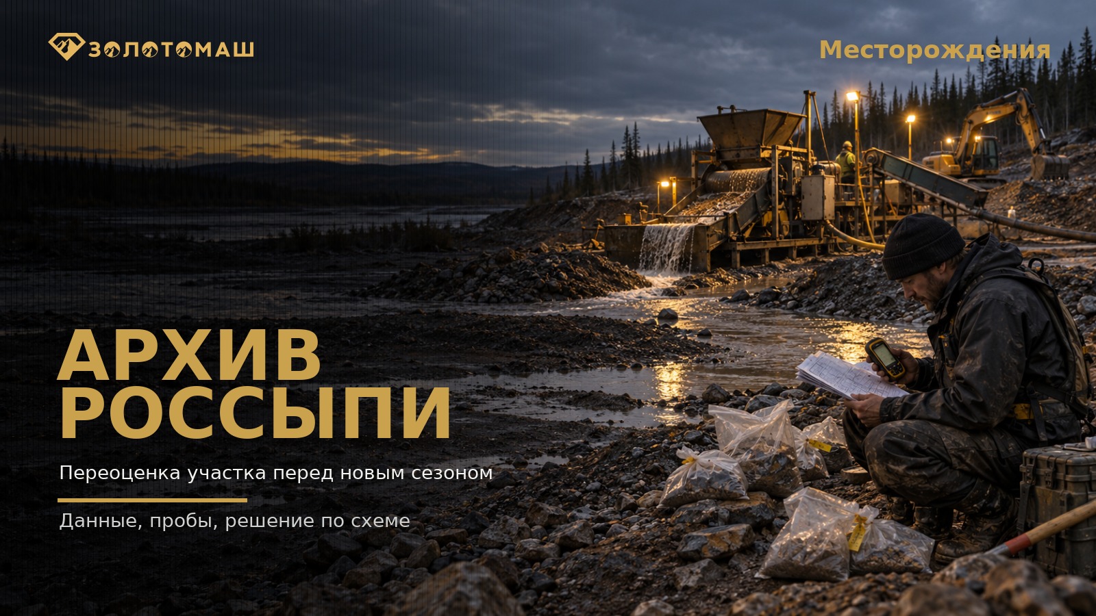 Переоценка данных россыпи Переоценка архивных данных по россыпи перед новым сезоном
