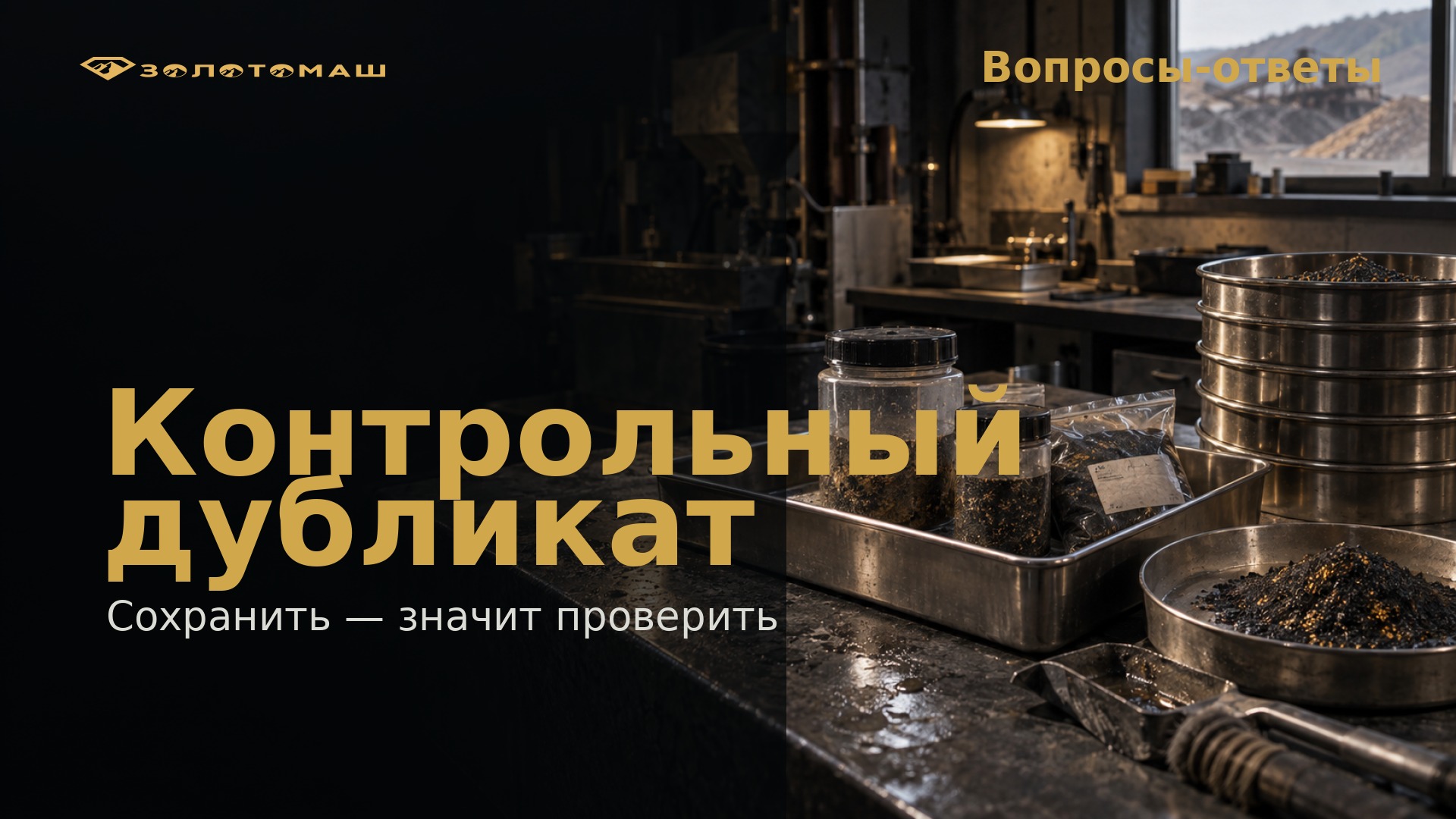 Хранение контрольного дубликата технологической пробы Контрольный дубликат пробы для лабораторной проверки