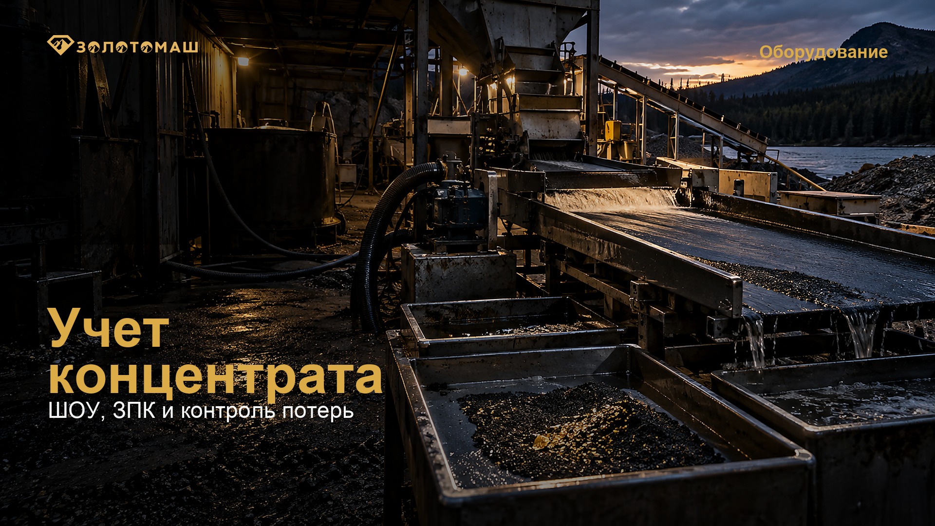 ШОУ, ЗПК и учет концентрата Золото-приёмная касса, доводка концентрата и контроль потерь