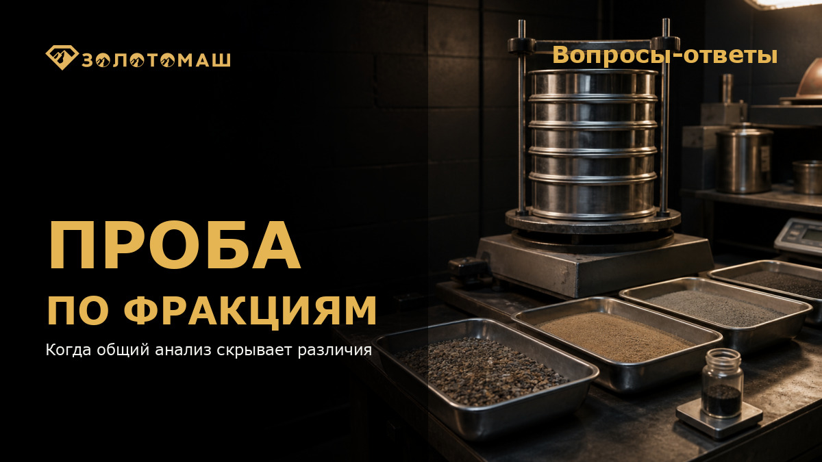 Лабораторное рассеивание пробы золотоносных песков по фракциям