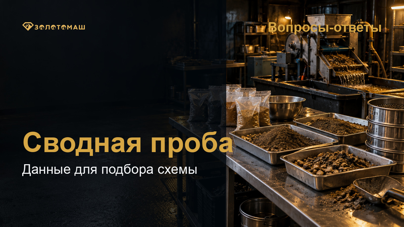 Сводная проба из нескольких точек участка Смешение и подготовка сводной пробы песков для технологического опробования
