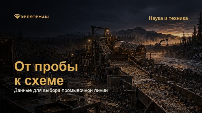 Пробообработка россыпных песков перед выбором промывочной линии