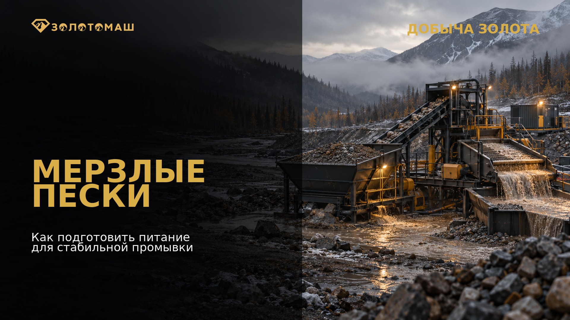 Мерзлые пески на россыпи Подготовка мерзлых песков для стабильной промывки