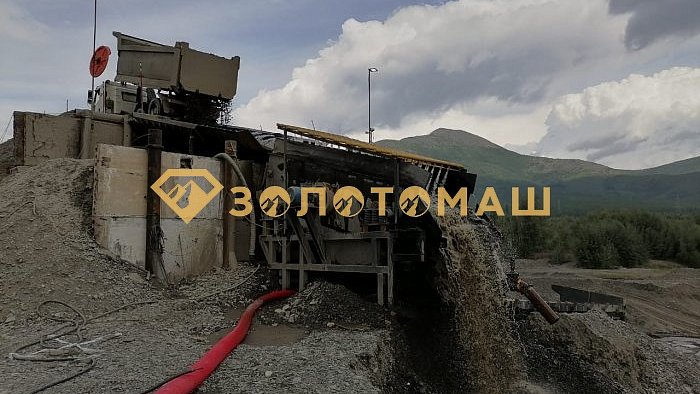 Ввод в эксплуатацию промприбора на 250 м3/ч с загрузкой самосвалами ПКШ-250